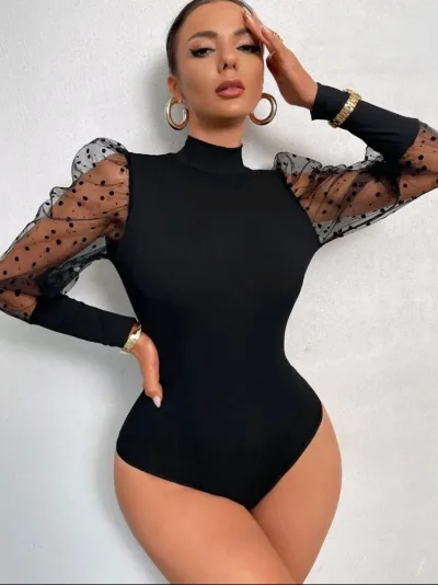 Body para dama color negro