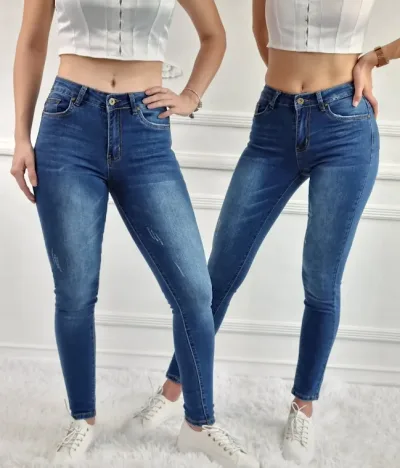 Jeans para dama Cesstoi 16-22-9175-08 color azul