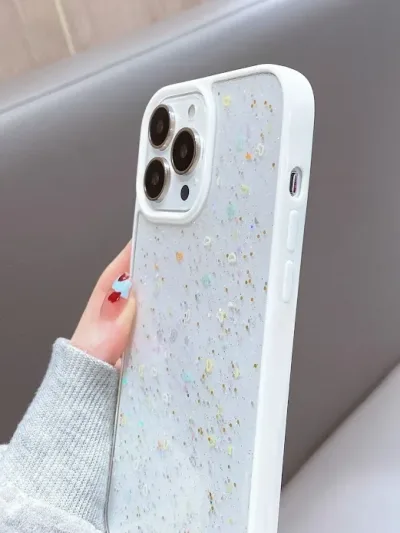 Funda de celular transparente con lentejuelas Iphone 11