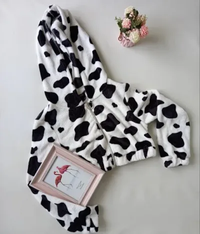 Abrigo con diseño de Vaca