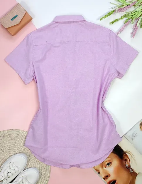 Camisa Cambridge Polo Club para dama, color lila.