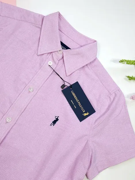 Camisa Cambridge Polo Club para dama, color lila.