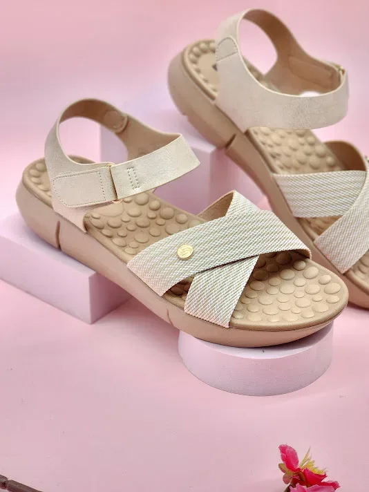Sandalias Sabata para dama loren-2512 BEIGE