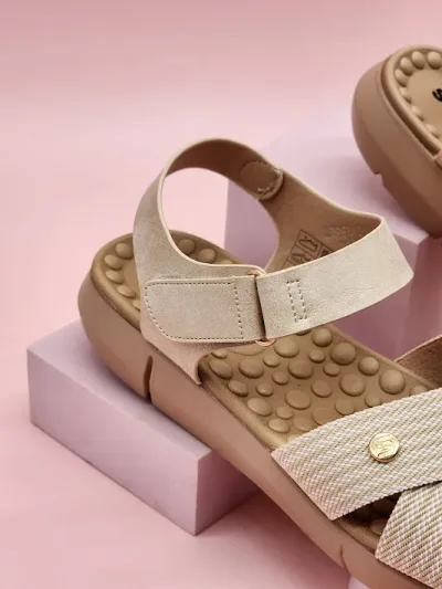 Sandalias Sabata para dama loren-2512 BEIGE
