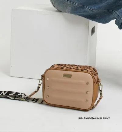 Bolso Menina para dama ISIS-2 NUDE/ANIMAL PRINT
