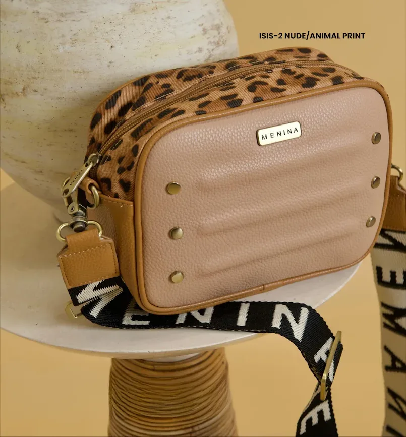 Bolso Menina para dama ISIS-2 NUDE/ANIMAL PRINT