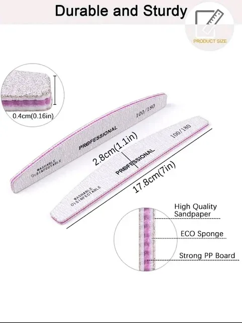 Set de 3 limas para uñas