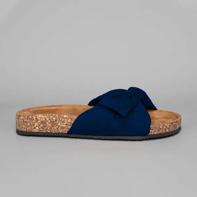 Sandalias Coral para dama color azul Romina Navy