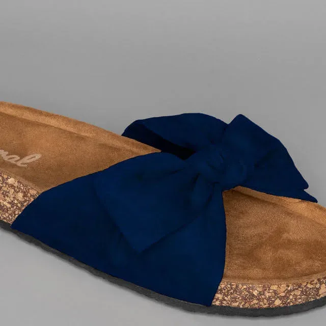 Sandalias Coral para dama color azul Romina Navy