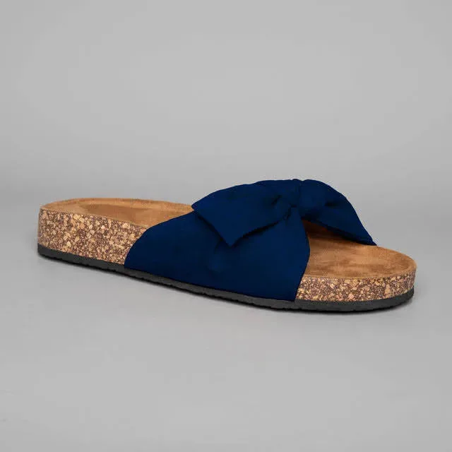 Sandalias Coral para dama color azul Romina Navy