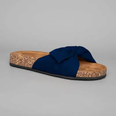 Sandalias Coral para dama color azul Romina Navy