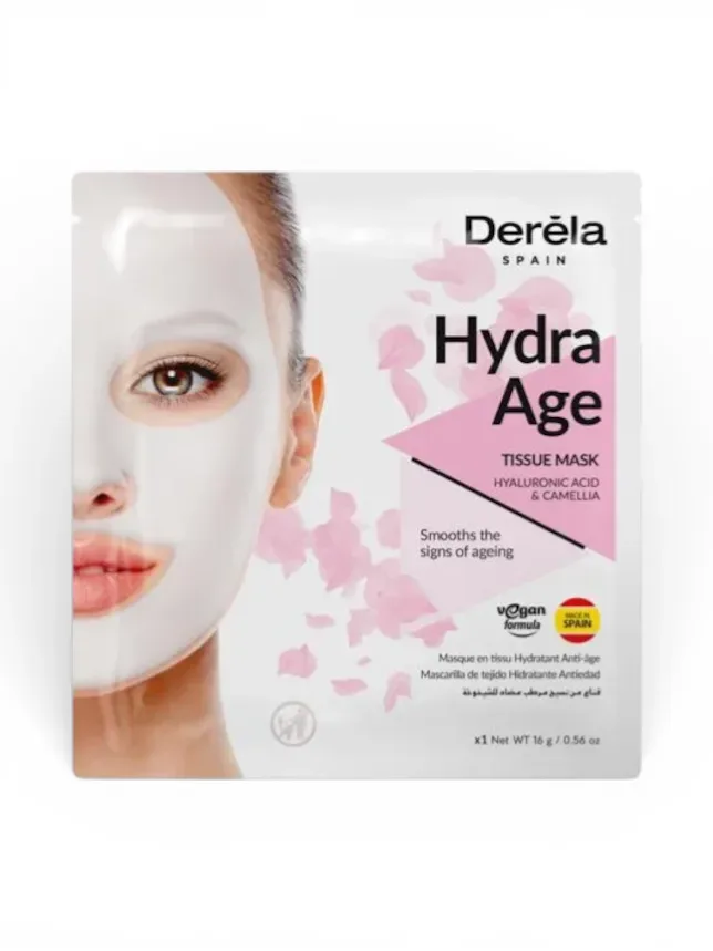 Mascarilla Deréla para el rostro #ACIDO HIALURONICO Y CAMELLIA