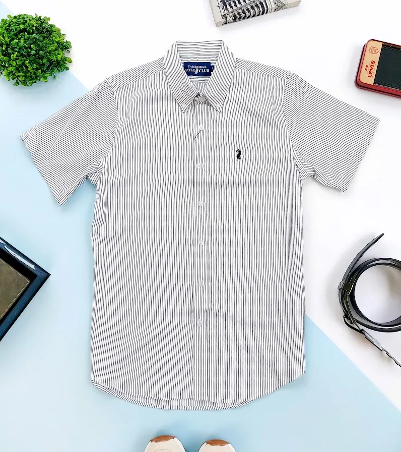 Camisa Cambridge Polo Club  para caballero diseño a rayas