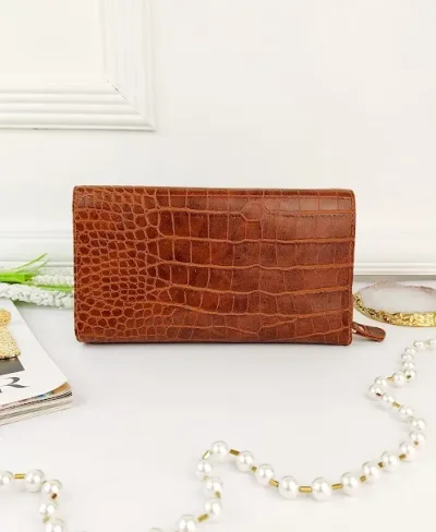 Cartera para dama color café
