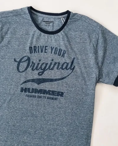 Camiseta Hummer para caballero color grisáceo