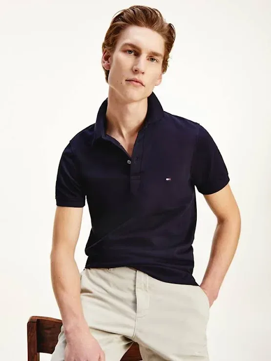 Camiseta Tommy Hilfiger Slim Fit para caballero color azul oscuro