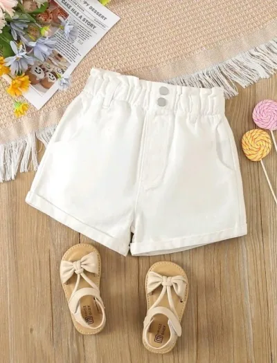 Short para niña color blanco
