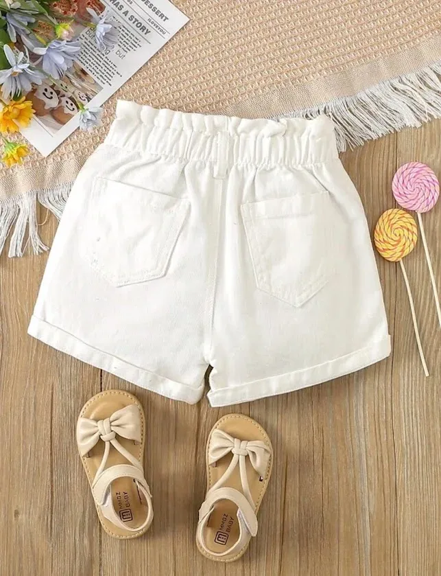 Short para niña color blanco