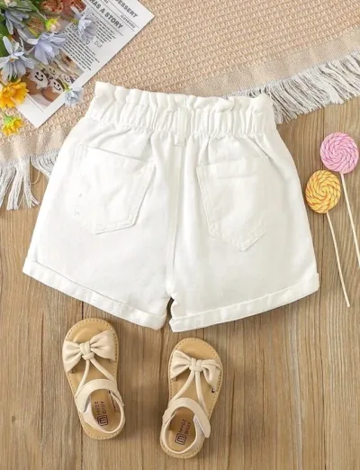 Short para niña color blanco