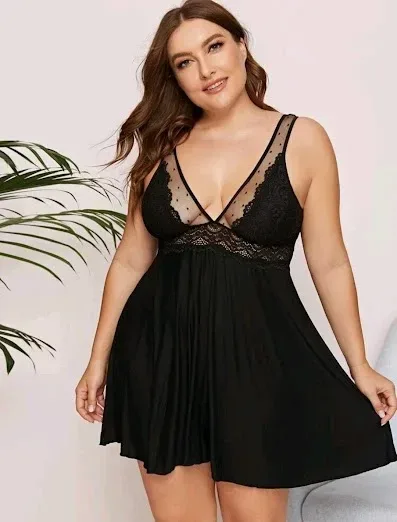 Lencería para dama color negro