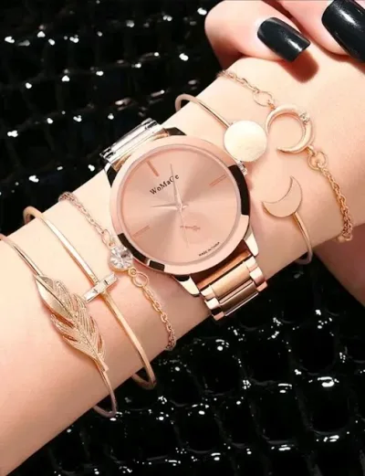 Reloj para dama color oro rosa