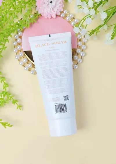 Gel exfoliante de azucar negro Celavi