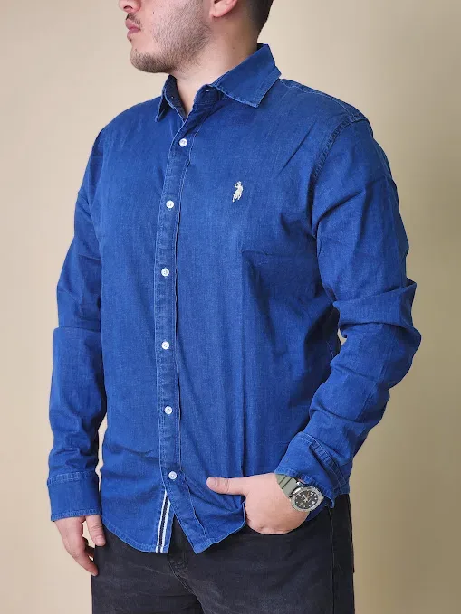 Camisa Cambridge Polo Club para caballero CP-24-063661H COLOR AZUL