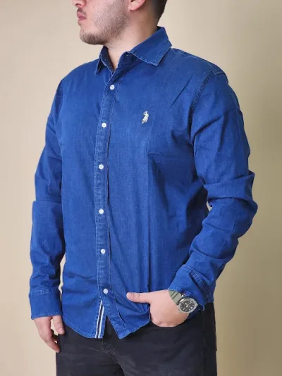 Camisa Cambridge Polo Club para caballero CP-24-063661H COLOR AZUL