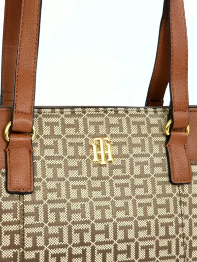 Bolso de hombro Tommy Hilfiger para dama color café