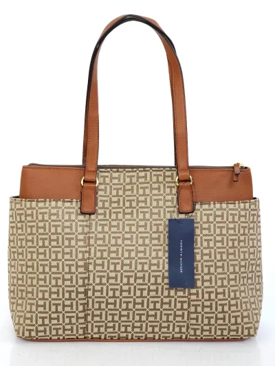 Bolso de hombro Tommy Hilfiger para dama color café