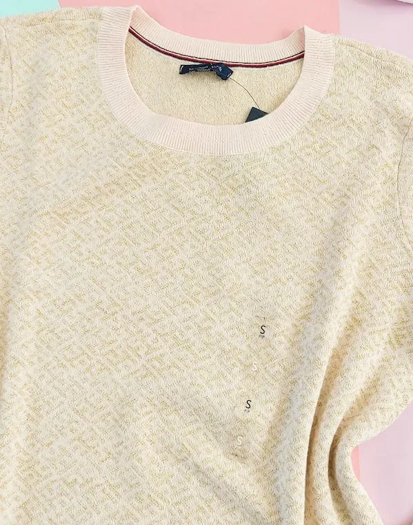 Suéter Tommy Hilfiger para dama color rosa y dorado