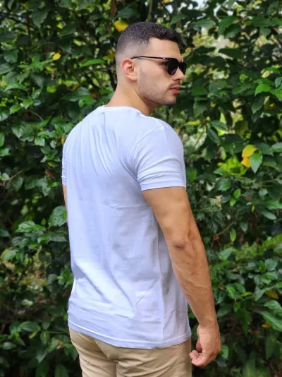 Camiseta para caballero Estivaneli color blanco