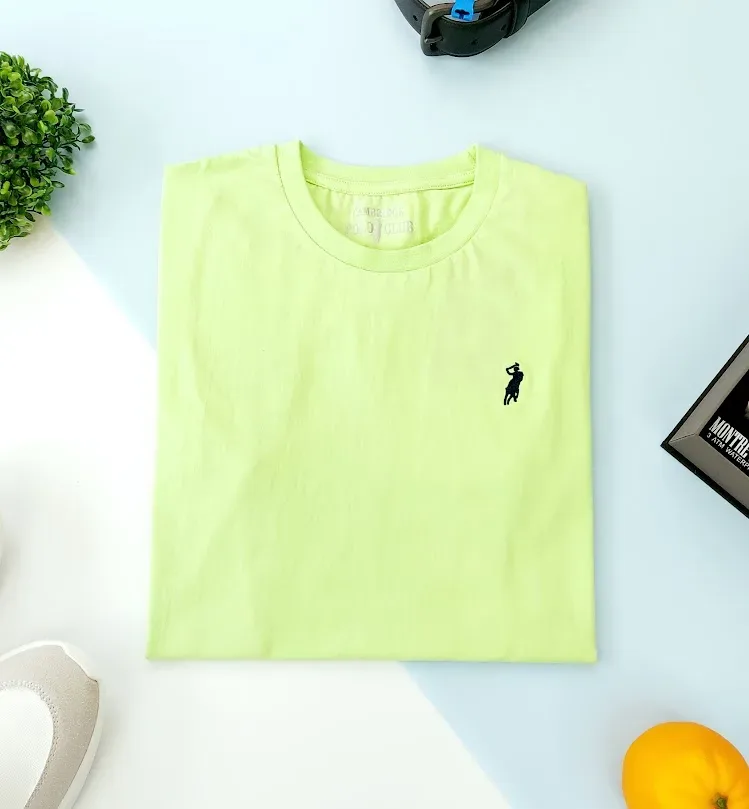 Camiseta Cambrige Polo Club para Caballero color verde lima