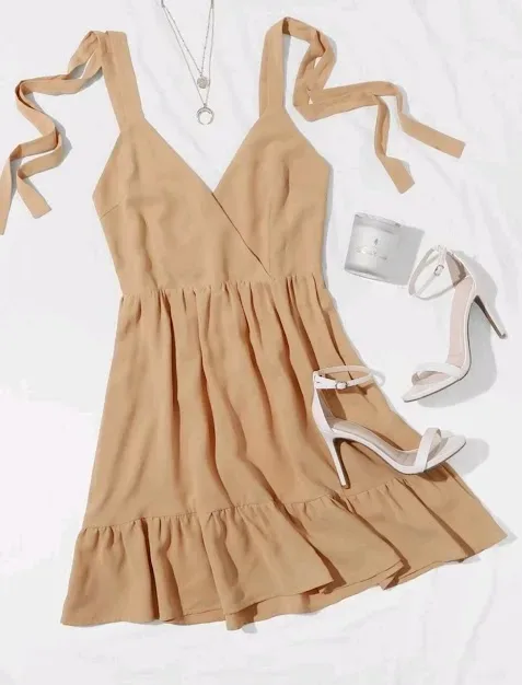 Vestido para dama color beige