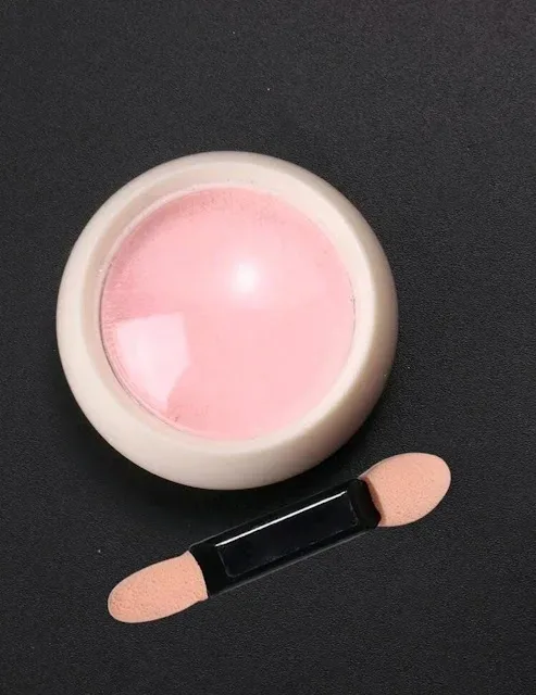 Polvo espejo color rosado para uñas