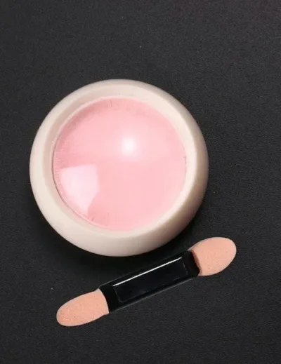 Polvo espejo color rosado para uñas