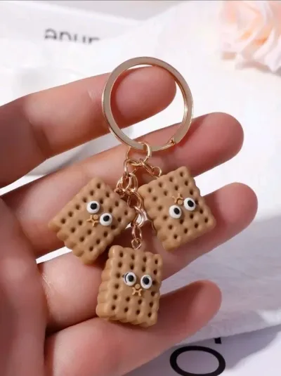 Llavero con diseño de galleta