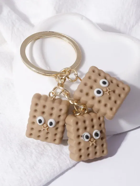 Llavero con diseño de galleta