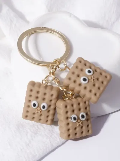 Llavero con diseño de galleta