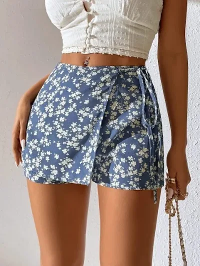 Short enagua para dama color celeste