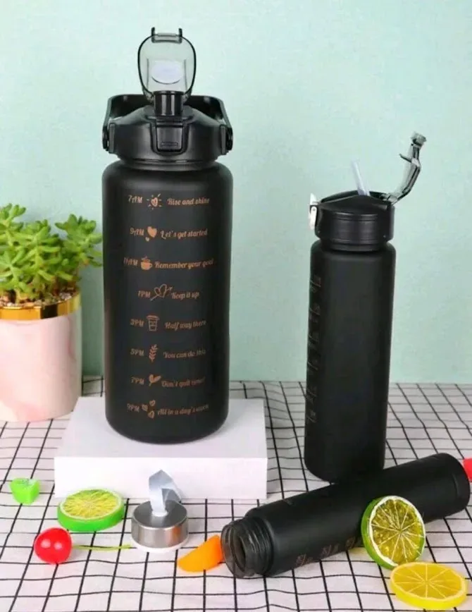 3 unidades de botellas para agua