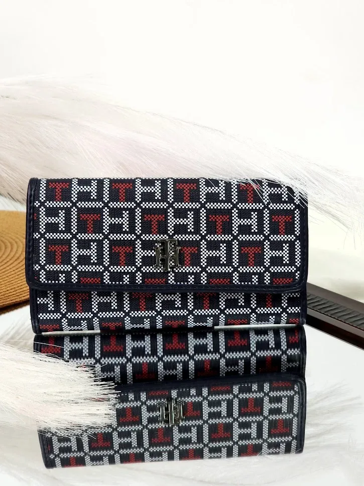 Cartera Tommy Hilfiger para dama color azul