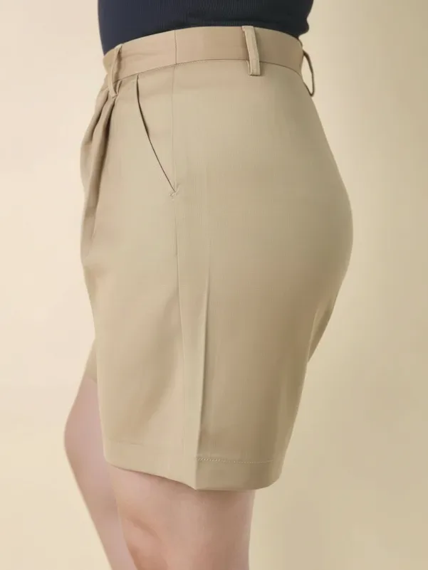 Short Estivaneli para dama AVCW-63928 COLOR CAQUI