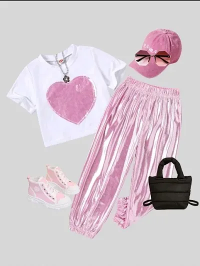 Conjunto para niña color rosa
