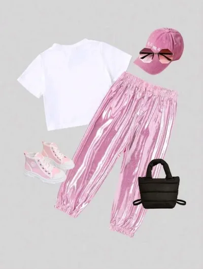 Conjunto para niña color rosa