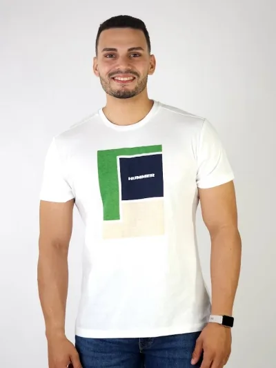Camiseta Hummer para caballero color blanco