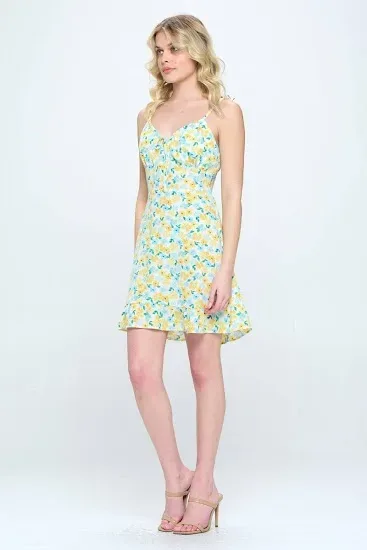 Vestido para dama diseño floral multicolor
