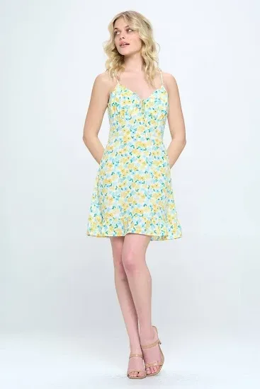 Vestido para dama diseño floral multicolor