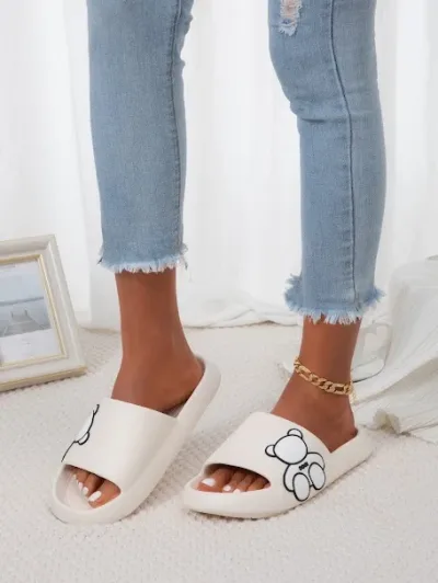 Par de sandalias para dama color blanco