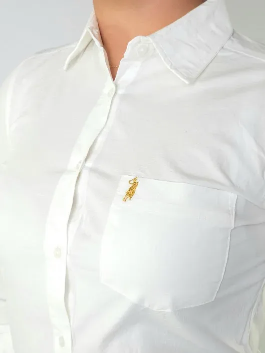 Camisa Cambridge Polo Club para dama color blanco